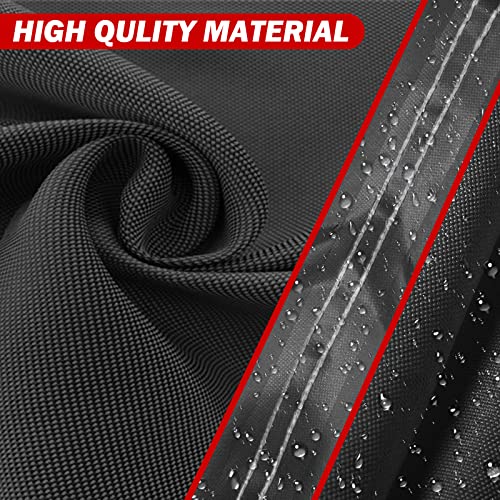 COVERVIN Billiard Pool Table Cover,Heavy Duty 210D Oxford Cloth Material All Weather Waterproof Dustproof UV Protection(9ft/Red) - color: Red, size: 9FT