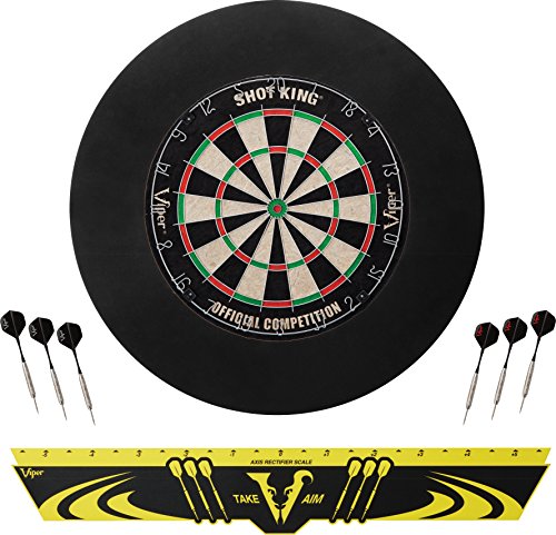 Viper Defender Backboard & Sisal/Bristle Steel Tip Dartboard Bundle - style: Standard