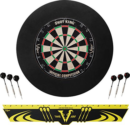 Viper Defender Backboard & Sisal/Bristle Steel Tip Dartboard Bundle - style: Standard
