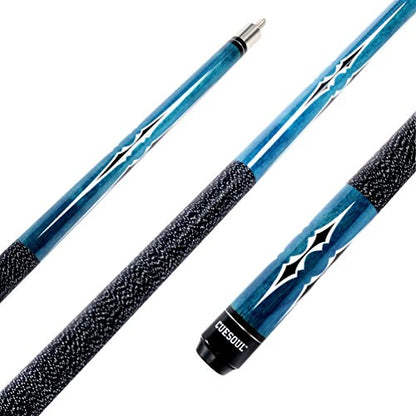 CUESOUL 19oz Pool Cue Sticks with Hard Pool Cue Case - color: E205-E103