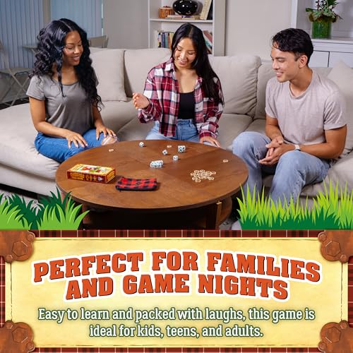 Prolific Games Flapjacks & Sasquatches Lumberjack Dice Game – Quick-Playing in a Zippered Travel Pouch – Great for Camping & Car Trips – Adults, Teens, and Kids – 2 to 6 Players – Ages 8+