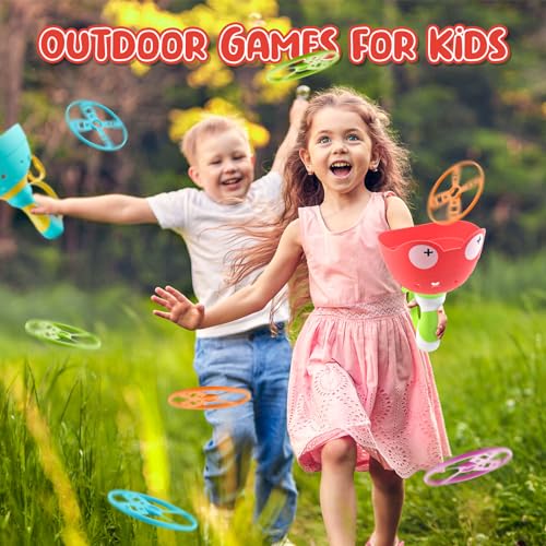 pamexin Outside Toys for Kids Ages 4-8 - Manual Capture Catching Game - Toddler Chasing Toy for Boys & Girls, Ages 3-7 - Outdoor Fun Family Games - style: Red+Green