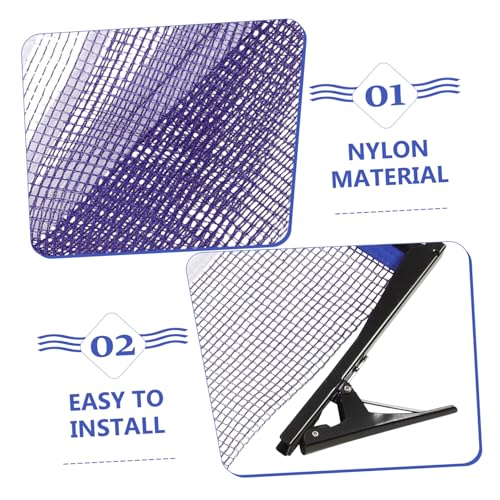 Table Tennis Net with Rack Portable Easy-Setup Replacement Net for for Family Fun and Practice Includes Durable Design for Enhanced Visibility