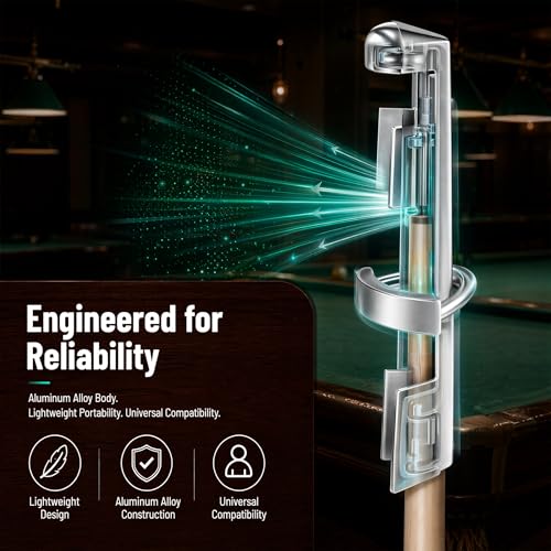 2 Sets Pool Cue Tips Replacement Kit, Stainless Steel Billiard Stick Repair Tool, Easy to Use Clamp Fastener, for Snooker, Professional Billiards Table Accessories