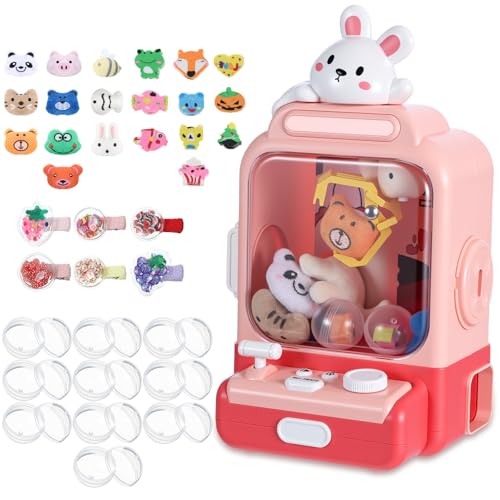 Arrowbash Cartoon Claw Machines for Kids 36 Prizes Age 6+ Mini Vending Machines with Music for Kid with Plush Toy Christmas Birthday Thanksgiving Girls Boys Gifts(Bunny) - style: Bunny