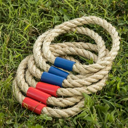 Triumph Sports Triumph Premium Wooden Quoit Set - Includes 2 Targets and 6 Sisal Rope Rings