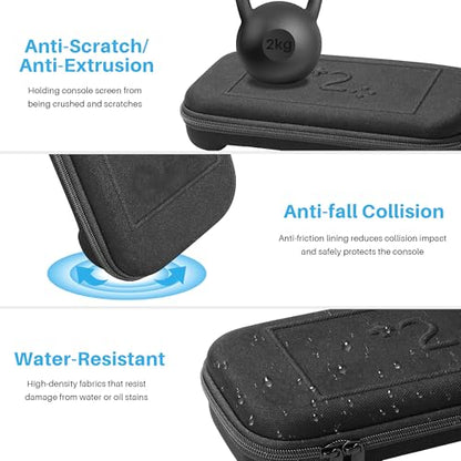 CBDYWVR Carrying Case for Nintendos Switch 2(2025) ,Ultra Slim Premium Portable Travel Case Compatible with Switch 2 Accessories,Switch 2 StorageCase with 10 Game Card Slots,Accessories Storage Bag