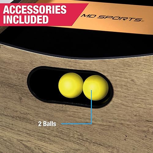 MD Sports Roll & Score Arcade Game, 87" Durable Electronic Scoring with Sound Effects and Game Balls, Perfect for Family Game Rooms - style: 7’ 3” - Arcade Table