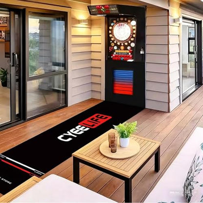 Dart Mat | Non-Slip with Throw Line Portable - Darts Distance Mat - for Game Room Recreation Center Office Break Room Basement Garage Dormitory - size: A