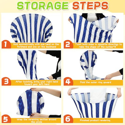 Ceenna 8 Sets Granny Pants Outdoor Game, Hilarious Inflatable Ball Relay Set Giant Pant Toss Set with Granny Giant Stretchy Pants, Balls and Pump, Team Relay Family Reunion Party Field Game Kit
