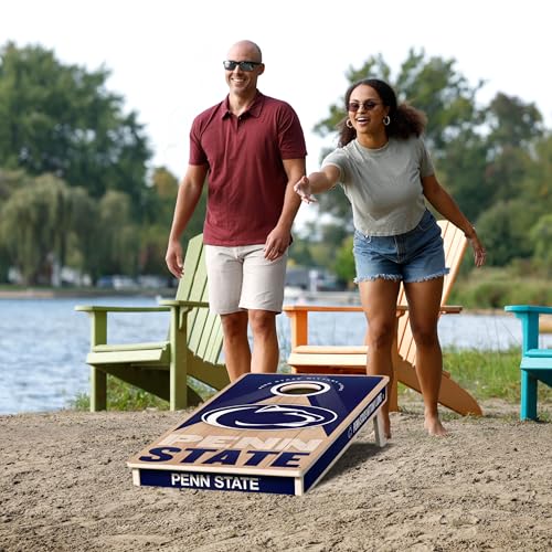 YouTheFan NCAA 2' x 4' Slogan Series Professional Wood Cornhole Game - color: Penn State Nittany Lions