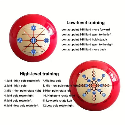 High-Precision Training Cue Ball,Billiard Training,57.2mm/2.3in, Advanced Resin,which is resistan-t to wear and Impact,1 PC