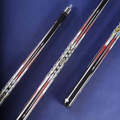 Canadian Maple Pool Cue Stick, Stainless Steel 5/16" X 18 Joint, 58 Inch 13mm Tip Billiard Pool Cue Stick, 19 20 oz, 2-Piece Pool Cue Stick for Beginner, Commercial Home Entertainment - color: Model D (19oz)