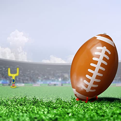 Inflatable Jumbo Football Set Inflatable Football Goal with Ball Target Post Sport Accessories Outdoor Sport for Practice and Fun(Black)(Yellow)