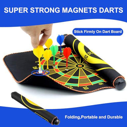 Magnetic Dart Board Outdoor Game Suitable for Children to Play Comes with 12 Darts Best Toys Gifts for Teenage Boys Girls Age 5 6 7 8 9 10 11 12 Years (12 in) - size: 12"
