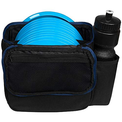 Remix Double Chain Black Disc Golf Basket with Starter Bag and 3 Disc Set