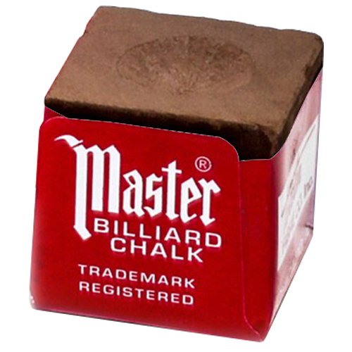 Master Billiard/Pool Cue Chalk Box, 12 Cubes - color: Brown