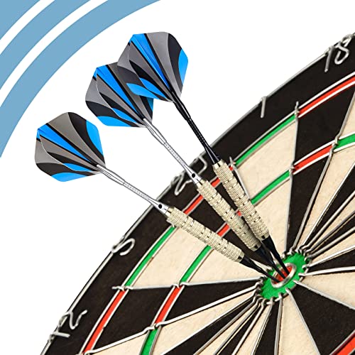 24 Pieces Aluminum Dart Shafts Shafts for Darts Steel Tip Soft Tip Dart Accessories 1.97 Inches Hard Metal Dart Stems with Rubber O Rings Darts Sharpener for Sports Outdoor Dart Flight (Black, Silver)