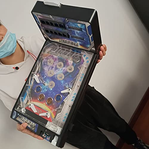 Table Top Mini Pinball Machine - Interactive Arcade Pinball Game for Boys & Girls, Electronic Tabletop Pinball Game with Lights & Sounds for Kids and Adults
