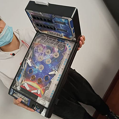 Table Top Mini Pinball Machine - Interactive Arcade Pinball Game for Boys & Girls, Electronic Tabletop Pinball Game with Lights & Sounds for Kids and Adults