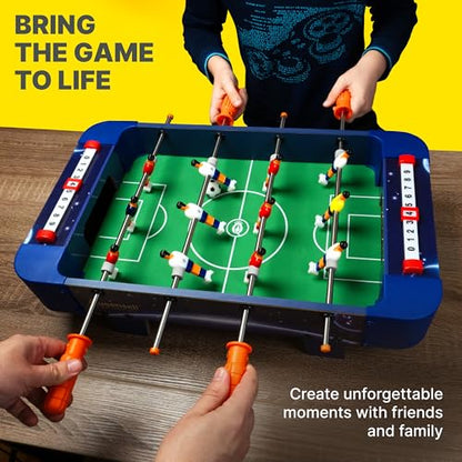 Mini Foosball Table for Kids and Adults – 21-Inch Mini Soccer Game, Mini Soccer Table Game for Family Game Nights