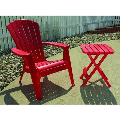 Adams Manufacturing 8500-26-3700 Plastic Quik-Fold® Side Table, Cherry Red - color: Cherry Red, size: One Size