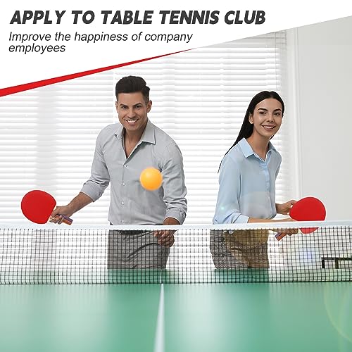 Liliful 8 Pieces Table Tennis Paddle Set Portable Indoor Tennis Rackets Accessories Bulks with 12 Balls and Storage Bag for Indoor Outdoor Adult Professional Games