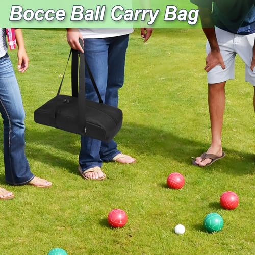 Cosmos Bocce Sets Carry Bag Bocci Storage Organizer Bag for Holding 8 Boccie Balls, Portable Bocce Balls Tote Bag for Carrying Bocce Game Equipment to Backyard Lawn Beach - size: Small