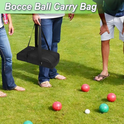 Cosmos Bocce Sets Carry Bag Bocci Storage Organizer Bag for Holding 8 Boccie Balls, Portable Bocce Balls Tote Bag for Carrying Bocce Game Equipment to Backyard Lawn Beach - size: Small