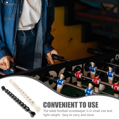 Kisangel 2pcs Foosball Scoring Counters, 10 Numbers Table Football Counter Scoring Score Indicator for Standard Foosball Table Parts