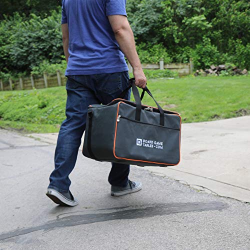 Allplay Game Haul Board Game Bag | Padded Travel Bag for Board Games & Tabletop Storage | Heavy-Duty Carry Case with Shoulder Strap, Large Capacity, Water-Resistant Design (Oxford Gray)