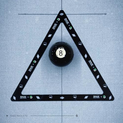 Fedor Gorst MagicRack 8-Ball + 9/10-Ball Combo Pack, Precision Rack for Perfect Breaks, Durable Pool Ball Template