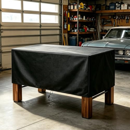 Foosball Table Protection Cover Heavy Duty 420D Soccer Table Cover Waterproof Outdoor/Indoor UV Resistant