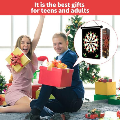 Magnetic Dart Board Games for Kids with 12 Darts Outdoor Toys for Boys Age 8-13 Cool Stuff Gifts Ideas for Teenage Boy Girls Age 8 9 10 11 12 13 14 15 16 Game Room Decor