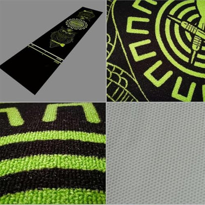 Professional Rubber Dart Mat, Non-Slip Dart Carpet with Throwing Line, Suitable for Indoor Halls, Rooms, Bars, Dart Courts