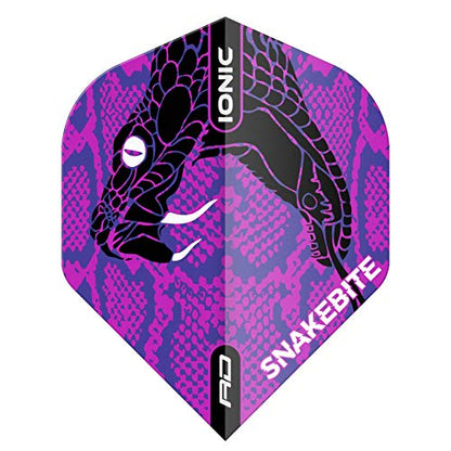 RED DRAGON Snakebite Ionic Dart Flights - 3 Sets Per Pack (9 Dart Flights in Total)
