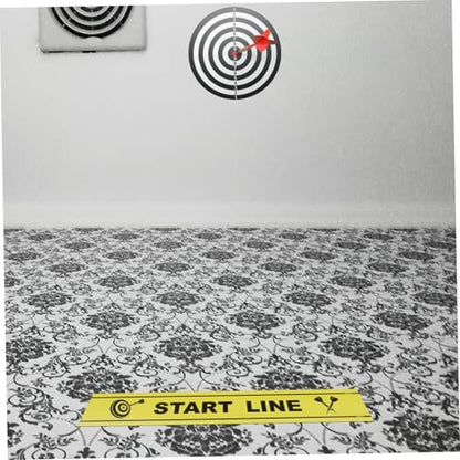 Yardwe 1Sheet Dart Throw Line Marker Durable Game Floor Marker for Dart Players Notice Line for Ground for Parties and Games Enhances Enjoyable Gameplay Experience