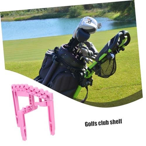 Golf Club Holder Rack Adjustable Golfing Accessory for Shaft Storage Sturdy Indoor Stand for Organizing Golf Bags in Garage or Home