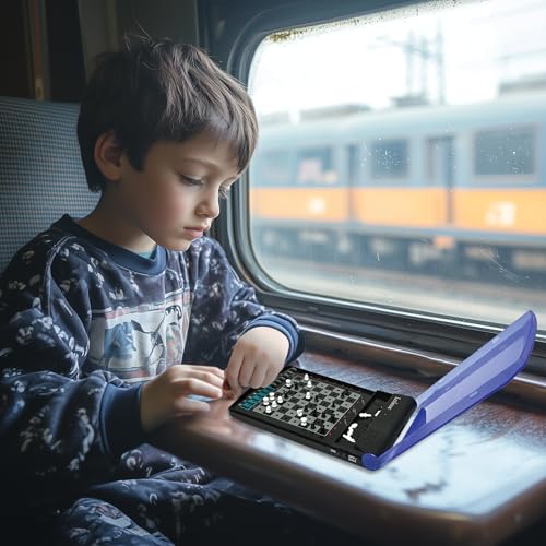 Lexibook, Electronic Travel Chess Set, 32 Pieces, 64 Difficulty Levels, 1 to 2 Players, Strategy Game, Family Board Game, LCG500 - style: LCG500