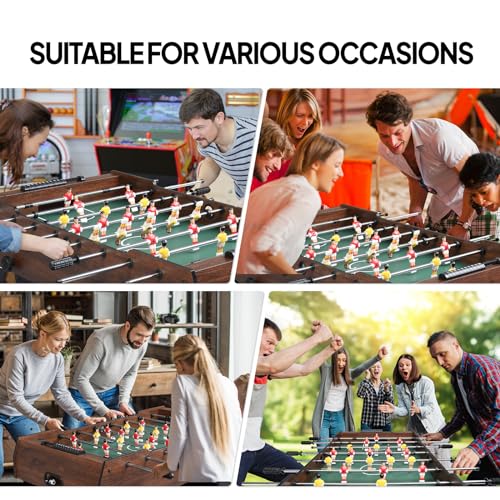 PEXMOR 48" Foldable Foosball Table Adult Size, Soccer Game Table for Kids & Adults, Folding Foosball Tables for Game Room, Home, Arcade w/Rolling Wheels & 2 Balls
