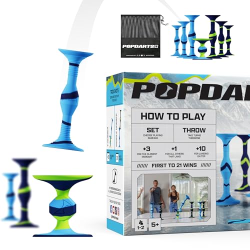 Popdarts PRO Pack Game Set (Drizzle) - Indoor, Outdoor Suction Cup, Throwing Game - Competition with a POP - color: Drizzle