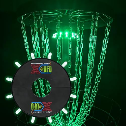 X-UFO Disc Golf Basket Frame Sensor Light and Automatic Color Change, Compatible with Disc Golf Basket Frames - size: 48MM