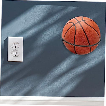 1set Wall-Mounted Sports Rack Basketball Football Display Stand for Organized Storage Easy Installation Design for Home Gym Playroom