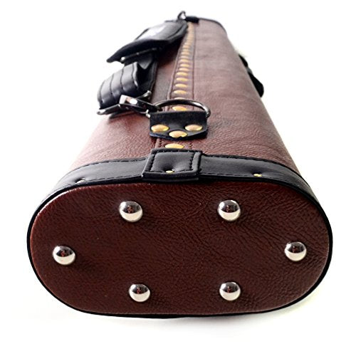 CUESOUL Soocoo Series 2x4/2x2 Hard Pool Cue Case -Holds 2 Cue Butt and 4 Cue Shafts,Four Color Available - color: 2x4-Brown