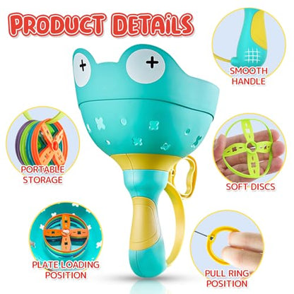 pamexin Outside Toys for Kids Ages 4-8 - Manual Capture Catching Game - Toddler Chasing Toy for Boys & Girls, Ages 3-7 - Outdoor Fun Family Games - style: Yellow+Green