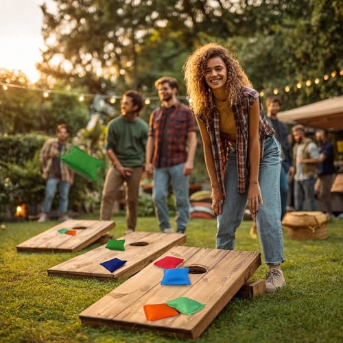 14 PCS Colorful Nylon Bean Bags Mini Bean Bags for Outdoor for Family Carnivals Team-Building Events