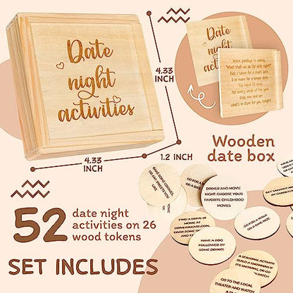 STOFINITY 52 Couples Games Date Night Gifts - Fun Date Ideas Married Couple Gifts for Him Her, Anniversary Wedding Gift for Couples 2025, Date Night Games Activities, Boyfriend Valentines Day Gift
