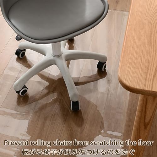 Clear PVC Mat for Desk Thickness 0.04in Home Floor Protector Mat Desk Writing Mat for Office Gaming Chairs Coffee Table Bedroom(12x16in) - size: 12x16in