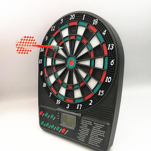Electronic Dartboards – Sports Digital Darts Kit, Multi Game Score System, Bright LED Display Panel, Soft Tip Target Segments, Durable, Smooth Throw Response, Easy Wall Mount Style