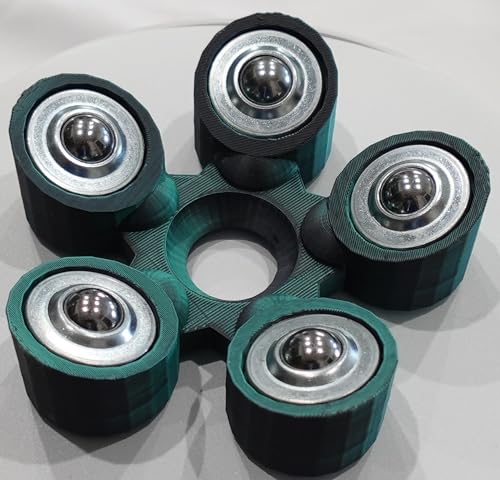 Bowling Ball Spinner - color: Green and Black